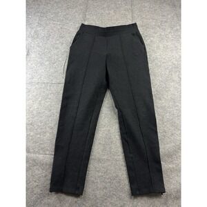 Athleta Womens XS Pants Gray Venice Heathered Pintuck Pull On Pockets Stretch
